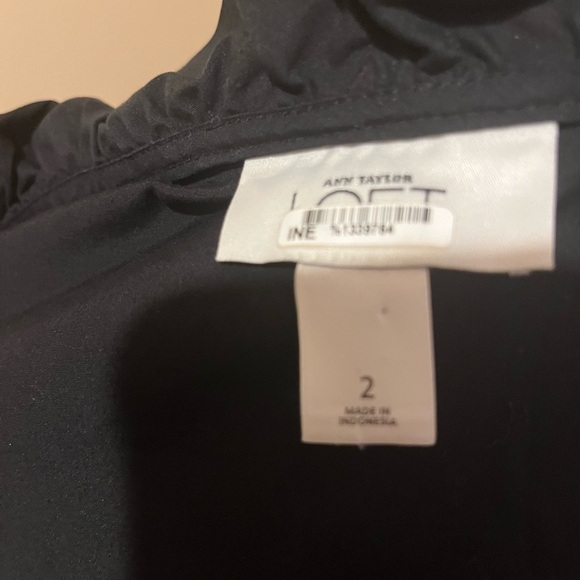 Loft LBD Wrap, Ruffle V Neck, size 2 - Picture 7 of 7